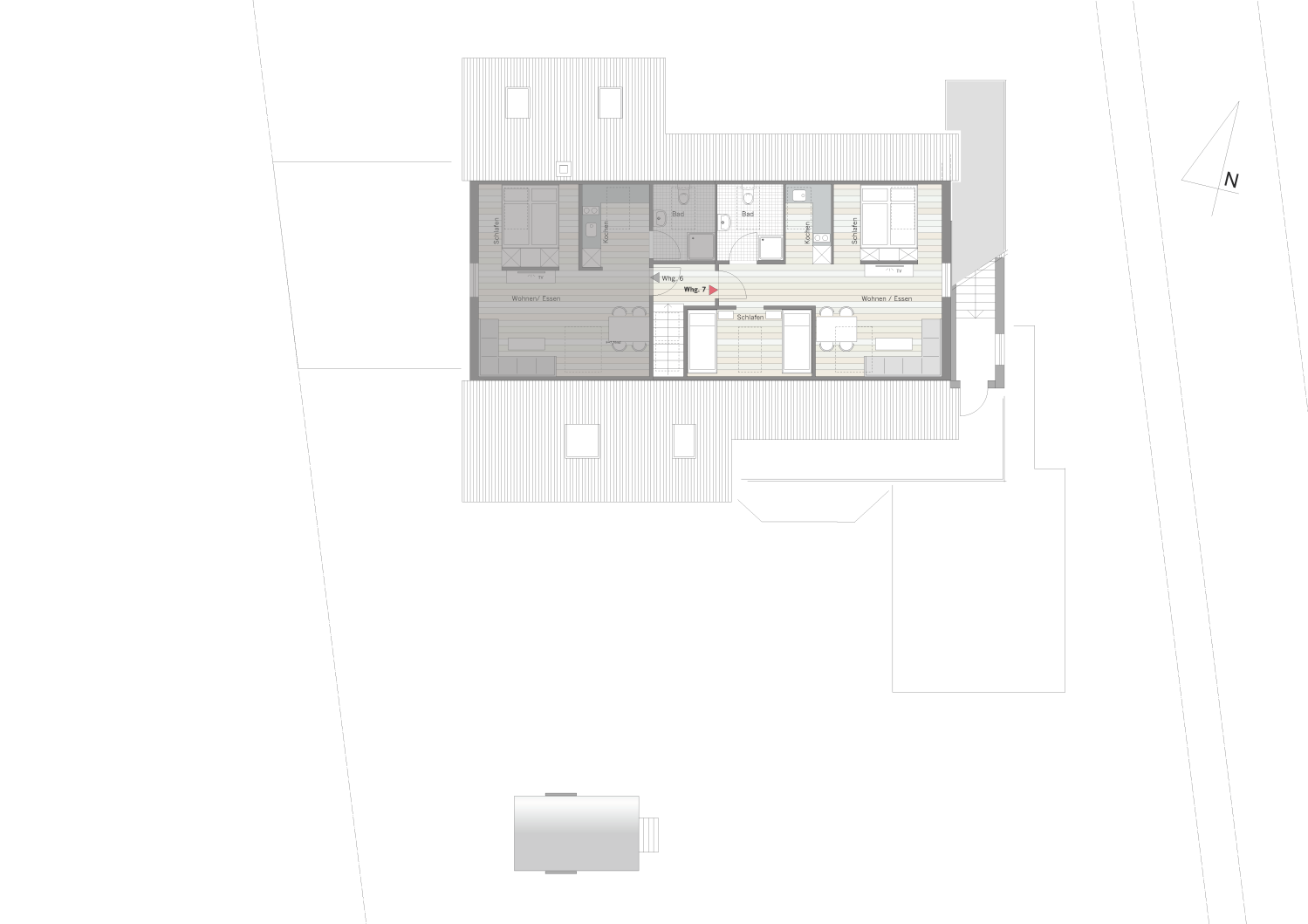 Grundriss - Dachgeschoss Wohnung 7